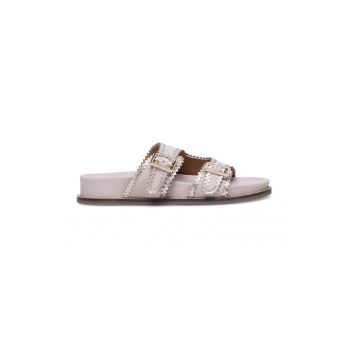 Slapi dama -  590559 - Piele naturala - Bej