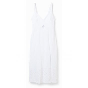 Rochie dama -  302489015 - Bumbac - Alb -