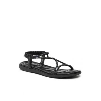 Sandale dama -  Piele ecologica - Negru