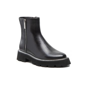 Botine dama -  301322511 - Piele naturala - Negru