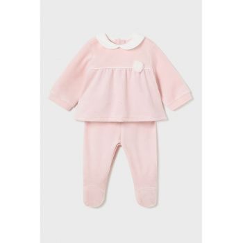Set bluza cu model si colanti cu botosei