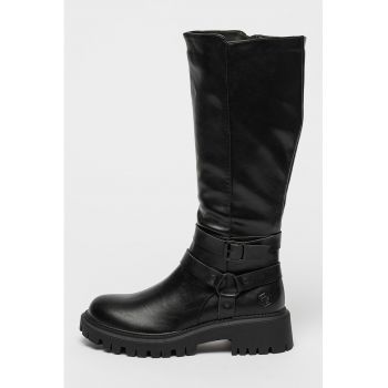 Cizme mid-calf din piele ecologica Paloma Cizme mid-calf din piele ecologica Paloma