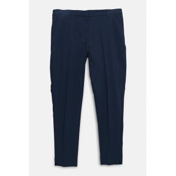 Pantaloni din amestec de bumbac cu croiala conica