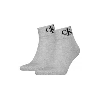 Set de sosete scurte cu imprimeu logo - 2 perechi