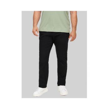 Pantaloni chino barbati big sizes - Detroit - croiala Regular fit -  Big Sizes - Negru - L32