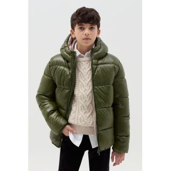 Geaca din nylon cu vatelina