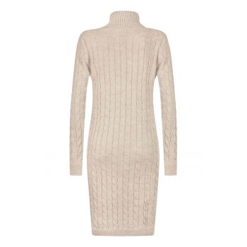 Rochie-pulover cu model torsade