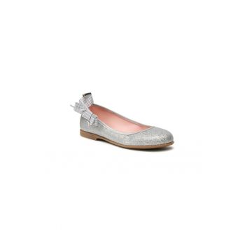Balerini fete -  302239450 - Piele naturala - Argintiu