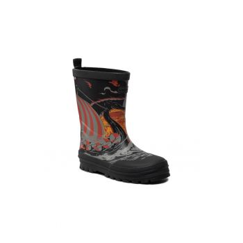 Cizme de ploaie baieti -  209984538 - Textil - Negru