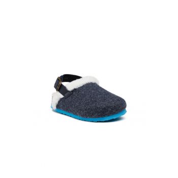 Papuci de casa pentru baieti -  Textil - Albastru marin