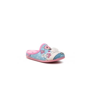 Papuci de casa pentru fete -  Textil - Multicolor
