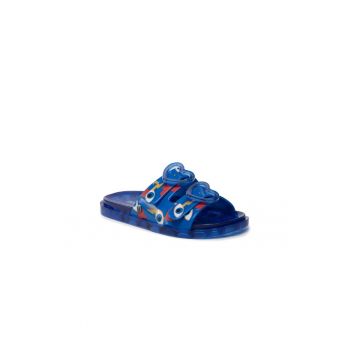Papuci flip-flop fete -  Textil - Albastru