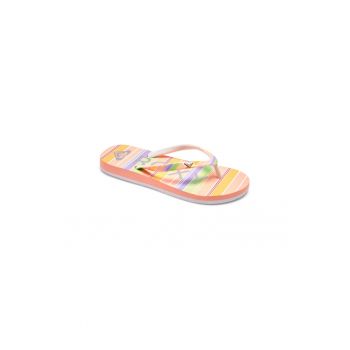 Papuci flip-flop fete -  301819622 - Textil - Bej