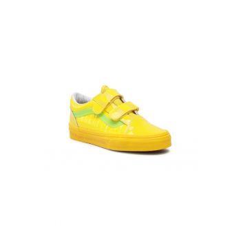 Tenisi Baieti - Fete -  302252503 - Piele naturala - Piele lacuita - Galben