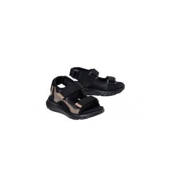 Sandale copii -  Piele/Textil - Negru