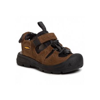 Sandale sport pentru copii -  Piele naturala - Maro -