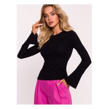Bluza dama -  bumbac - maneci lungi - negru