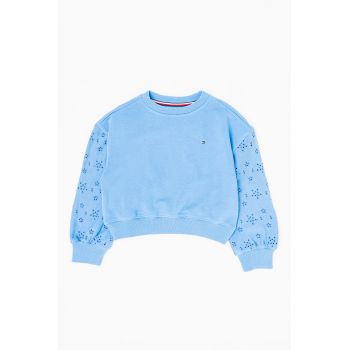 Bluza de trening din amestec de bumbac cu detalii perforate