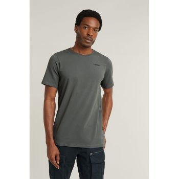 Tricou slim-fit cu decolteu la baza gatului Base