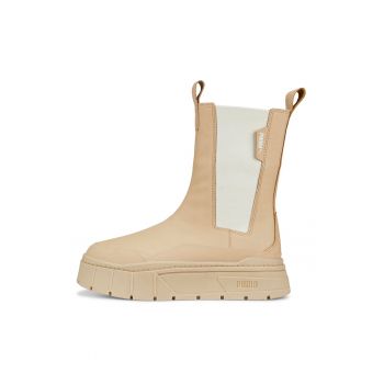 Ghete Chelsea de piele cu segmente din material textil Mayze Stack