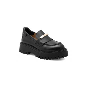 Mocasini dama -  638858 - Piele naturala - Negru