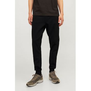 Pantaloni uni de trening cu snur