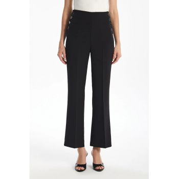 Pantaloni crop cu croiala bootcut