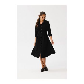 Rochie Emery cu pliuri in talie -