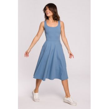 Rochie stretch cu decolteu subtire -