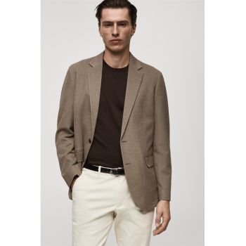 Sacou slim fit uni