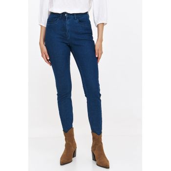 Blugi skinny cu talie inalta Blugi skinny cu talie inalta