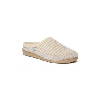 Papuci de casa dama -  303199 - Pasla/Textil - Ecru