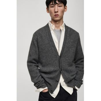 Cardigan din amestec de bumbac cu nasturi
