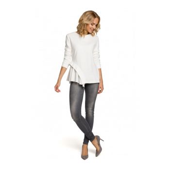 Bluza dama -  Bumbac/Poliester - Alb -