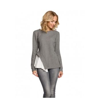 Bluza dama -  Bumbac/Poliester - Gri -