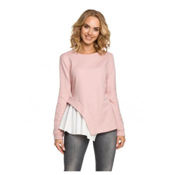Bluza dama -  Bumbac/Poliester - Roz -