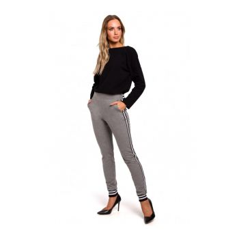 Pantaloni dama -  Bumbac/Elastan - Gri