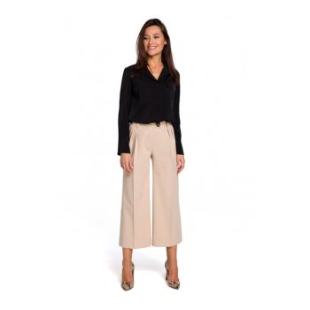 Pantaloni dama -  Poliester/Viscoza - Bej