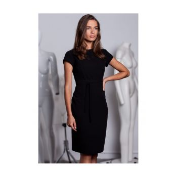 Rochie creion -  Poliester - Negru