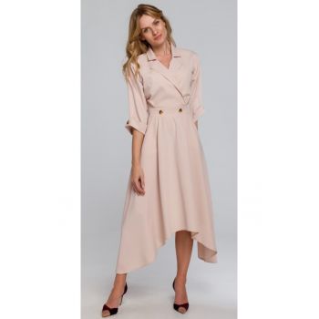 Rochie cu nasturi decorativi -  Poliester
