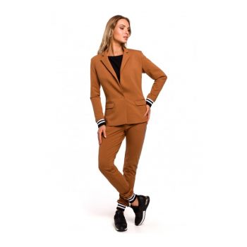 Sacou dama -  Bumbac/Elastan - Maro caramel.