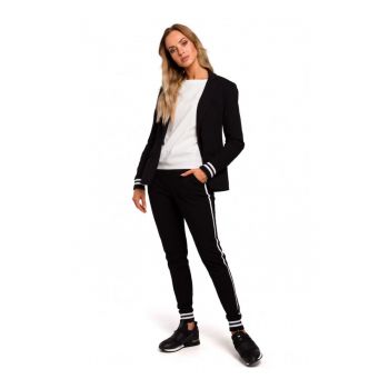 Sacou dama -  Bumbac/Elastan - Negru