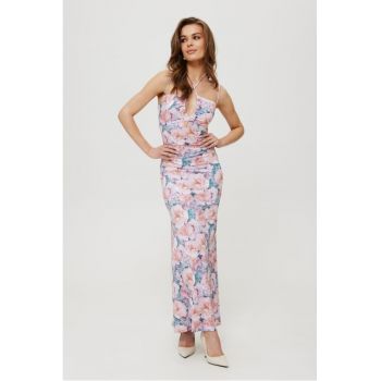 Rochie maxi imprimata cu model floral -