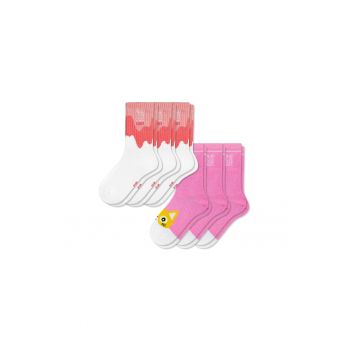 Set 6 perechi - Sosete Copii - Bumbac -  fara cusatura - respirabile si confortabile
