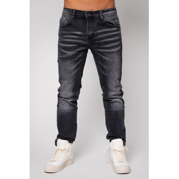 Blugi lungi din denim Black I Negru de firma originala