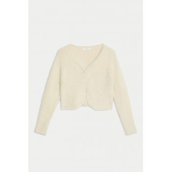 Cardigan pugos cu maneci lungi