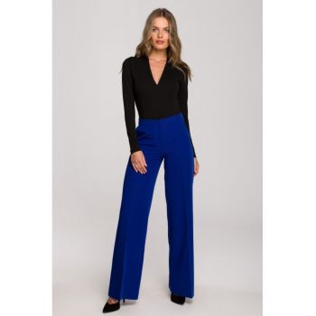 Pantaloni eleganti - evazata -  Albastru