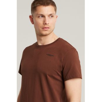 Tricou slim-fit cu decolteu la baza gatului Base