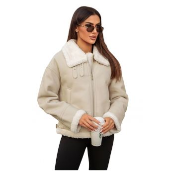 Geaca de piele pentru femei  JS/11Z8178