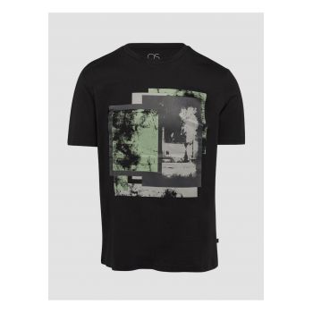 Tricou barbati cu imprimeu abstract in partea din fata - Q/S by s.Oliver
